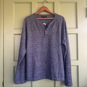 Dark Ash Grey Cashmere Henley